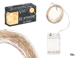 GIFTDECOR Tira LED 10,4 m Blanc chaud
