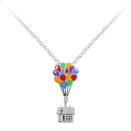 PEERS HARDY Pendentif Maison 'Up' Disney en Alliage de Zinc, Collier et Figurine de Carl et Ellie (75 mm)