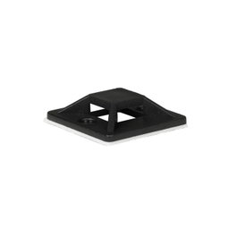 ProXtend Clips de gestion de câbles auto-adhésifs 25mm x 25mm Noir (50 pièces)