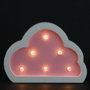 Home Deco Kids Lampe de bois Nuage avec éclairage LED