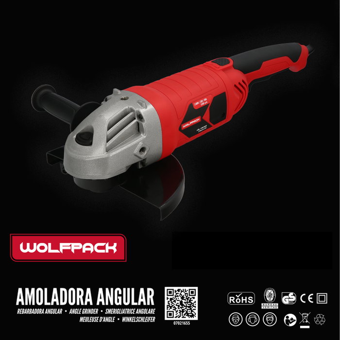 WOLFPACK LINEA PROFESIONAL Amoladora 2400W 230mm avec mallette