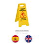 WOLFPACK LINEA PROFESIONAL Chevalet attention sol glissant 60x21 cm