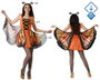 BigBuy Carnival Déguisement Papillon Orange Adulte XS-S