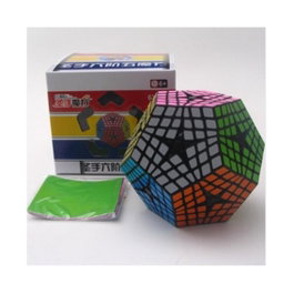 Shengshou Cubo Rubik Elite Kilominx 6x6x6, Dodecaedro avec Stickers, Noir
