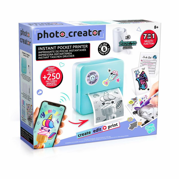 Canal Toys Photo Creator CLK 017 Imprimante Instantanée de Poche
