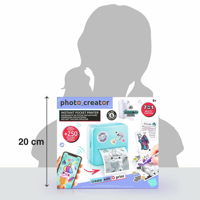 Canal Toys Photo Creator CLK 017 Imprimante Instantanée de Poche