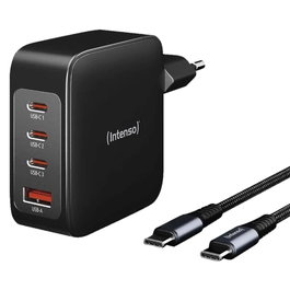 Intenso 7814010 Chargeur mural GaN 240W 3 ports USB-C avec câble 2m