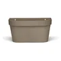 Garden ID Pot mural Star Taupe 36 x 16 cm - Réserve d'eau avec système anti-débordement - Recyclé et recyclable