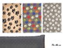 Mascow Couchage pour Chien avec Pattes 70x45 cm Tissu Polyester Beige Noir Gris Blanc Multicolor Assortiment Aléatoire (Set de 12)