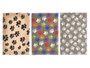 Mascow Couchage pour Chien avec Pattes 70x45 cm Tissu Polyester Beige Noir Gris Blanc Multicolor Assortiment Aléatoire (Set de 12)