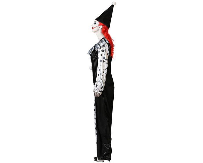 Atosa Déguisement Adulte Unisexe Clown Gris Singe avec Bonnet Pointu, Taille M-L