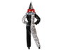 Atosa Déguisement Adulte Unisexe Clown Gris Singe avec Bonnet Pointu, Taille M-L
