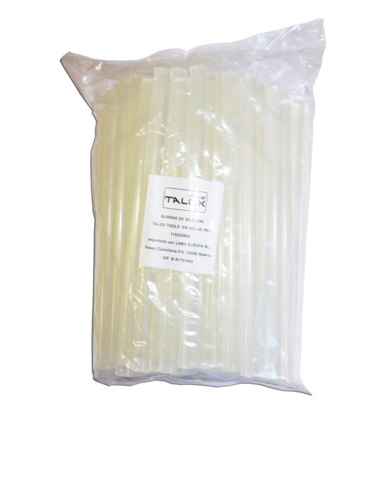 TALOX Colle thermofusible silicone transparente, sac de 1 kg TALOX Colle thermofusible silicone transparente, sac de 1 kg