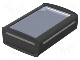 BOPLA BoVersa Boîtier Console Noir avec Couvercle Transparent