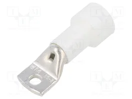 BM GROUP Connecteur à anneau tubulaire isolé blanc 95mm2 M8