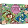 Educa Puzzle Battle Jr Contes - 16 puzzles sur le thème des contes classiques - Jeu pour enfants pour stimuler l'imagination