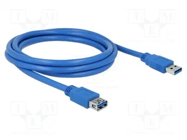 DELOCK Câble USB A vers USB A bleu 2m