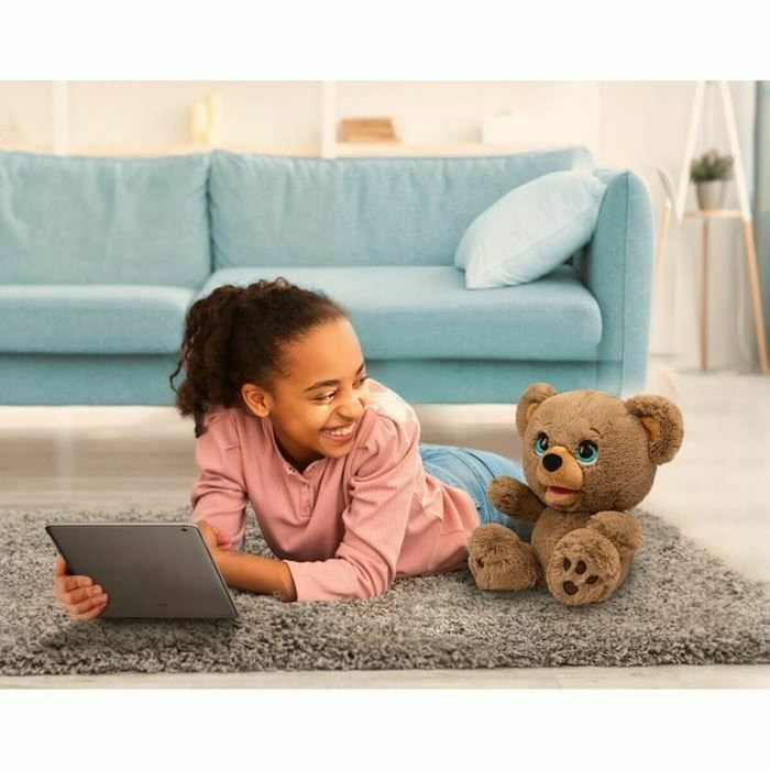 Famosa Ours Poe Conteur IA - Peluche Interactive Marron