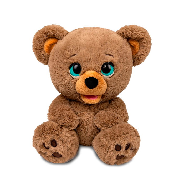 Famosa Ours Poe Conteur IA - Peluche Interactive Marron