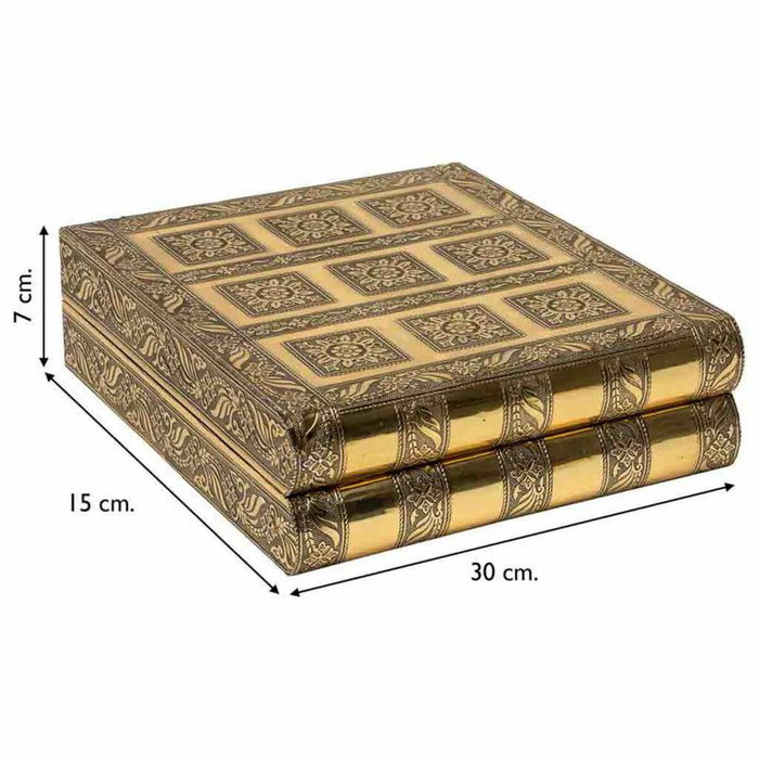 Boîte à bijoux Alexandra House Living Doré Aluminium Bois MDF 15 x 7 x 30 cm Boîte à bijoux Alexandra House Living Doré Aluminium Bois MDF 15 x 7 x 30 cm