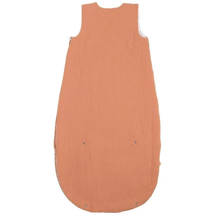 Sauthon Gigoteuse ouatinée chaude Sunlight 6-24 mois, TOG 3, 100 % coton, coloris terra cotta, pour enfants de 65 à 95 cm