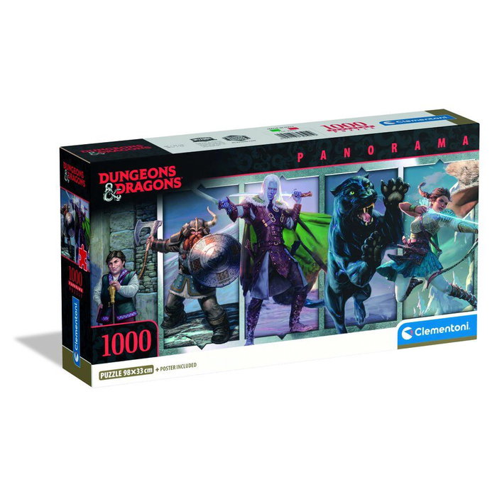CLEMENTONI Puzzle Panorama Dragones y Mazmorras 1000pzs CLEMENTONI Puzzle Panorama Dragones y Mazmorras 1000pzs
