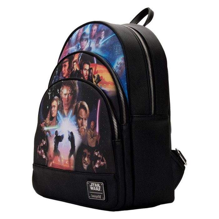 Loungefly Sac à Dos Mini Star Wars Trilogie - Cuir PU 29x35x10 cm Officiel