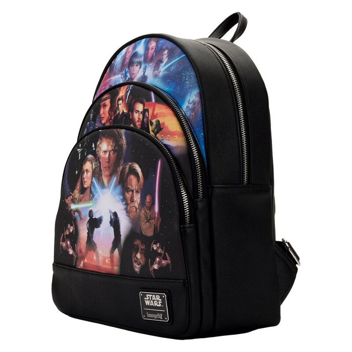 Loungefly Mini Sac à Dos Star Wars Trilogie des Prequels Loungefly Mini Sac à Dos Star Wars Trilogie des Prequels