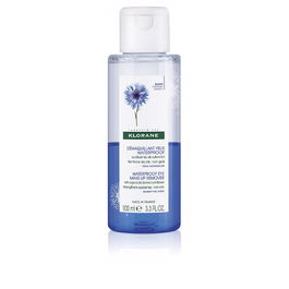 Klorane Démaquillant Yeux Waterproof ECO Bleuet - Hypoallergénique, 100 ml, pour Yeux Sensibles et Lentilles