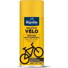 Ripolin - Peinture Aérosol Universelle, Formule Sans Coulure 0.4 L - Maillot Jaune Mat - Pour Métal, Bois, Pierre - Résiste aux UV - Intérieur et Extérieur