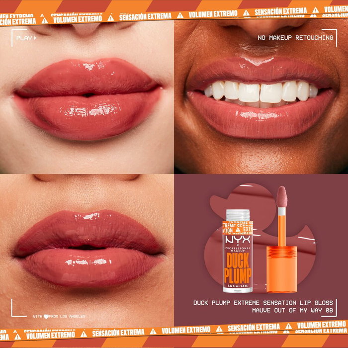 NYX Professional Make Up Duck Plump Gloss à lèvres - mauve hors de mon chemin