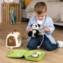 Smoby Mallette Vétérinaire avec Peluche Panda - 1 Peluche et 11 Accessoires pour Soigner les Animaux - Produit 2 en 1 Cage de Transport - Jeu d'Imitation pour Enfants dès 3 Ans