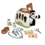 Smoby Mallette Vétérinaire avec Peluche Panda - 1 Peluche et 11 Accessoires pour Soigner les Animaux - Produit 2 en 1 Cage de Transport - Jeu d'Imitation pour Enfants dès 3 Ans