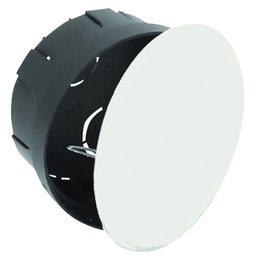 WOLFPACK LINEA PROFESIONAL Boîte d'encastrement avec couvercle Ø 80 x 40 mm et crochets métalliques