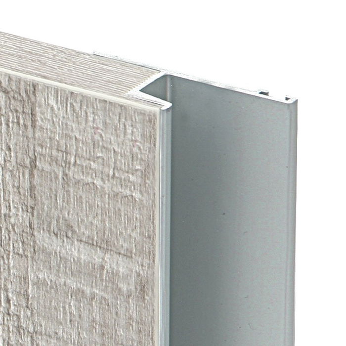 HERRAJES ALK Profilé Tirador Aluminium Calas 50A 2,60m Argent Mat (Set de 6)