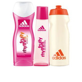 Adidas Coffret 3 Pièces Fruity Rhythm Eau de Toilette pour Femme 75ml + Gel Douche 75ml + Gourde
