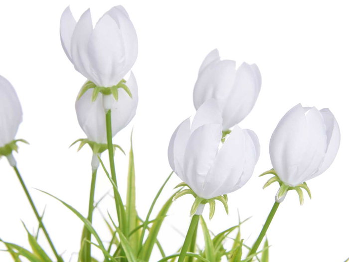 IBERGARDEN Assortiment de 24 Tulipes Artificielles avec Pots, Multicolore