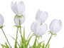 IBERGARDEN Assortiment de 24 Tulipes Artificielles avec Pots, Multicolore