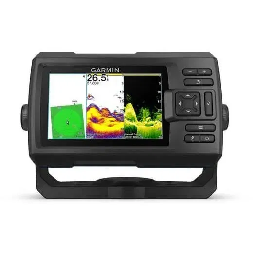Garmin Sondeur Striker Vivid 5cv avec Sonde GT20-TM - Écran Couleur 5 Pouces pour Affichage Détail des Poissons et du Fond