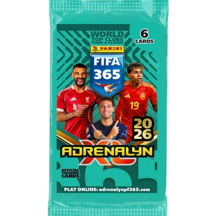 Panini - FIFA 365 2026 Collection Adrenalyn XL TCG - Boîte avec 144 cartes à collectionner (24 pochettes) Panini - FIFA 365 2026 Collection Adrenalyn XL TCG - Boîte avec 144 cartes à collectionner (24 pochettes)