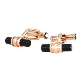 Montblanc Meisterstück MB113395 en acier inoxydable or rose et onyx
