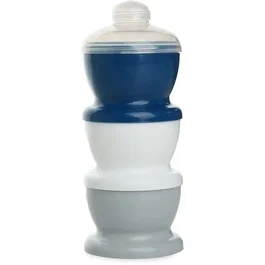 Thermobaby - Boîte de transport de lait avec couvercles - Gris charme - Pour biberons - Compartiments empilables stérilisables