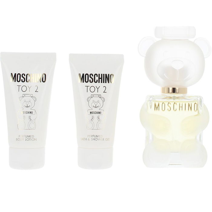 Moschino Coffret TOY 2 3 Pièces Eau de Parfum 50ml, Gel Douche 50ml, Lait Corps 50ml Unisexe