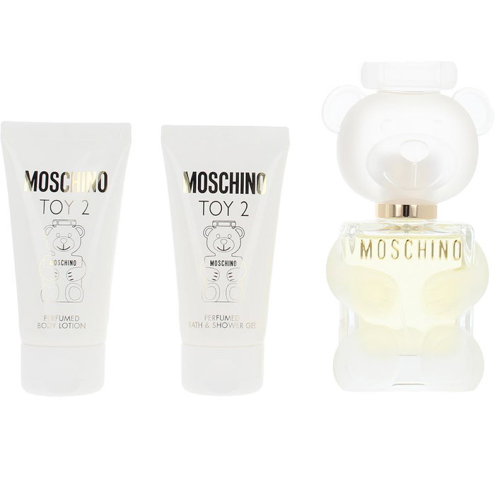 Moschino Coffret TOY 2 3 Pièces Eau de Parfum 50ml, Gel Douche 50ml, Lait Corps 50ml Unisexe