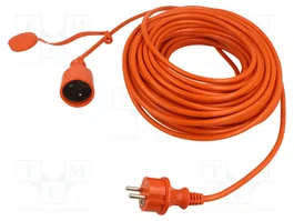 KEL Rallonge réseau H05VV-F 3G1mm2 30m orange