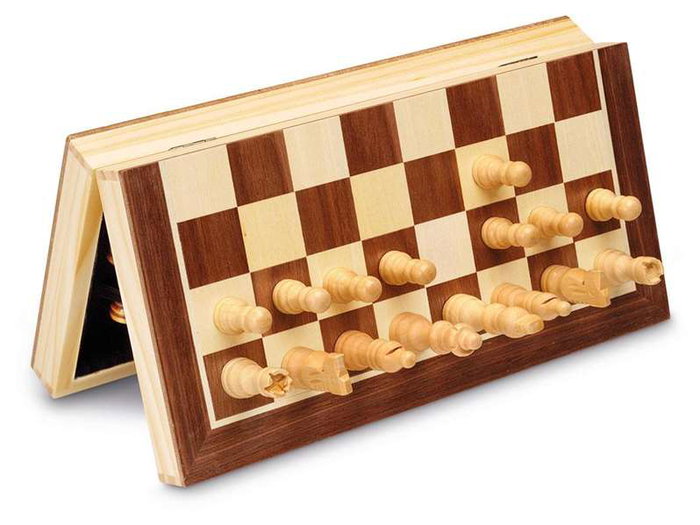 Cayro - Jeu d'échecs magnétique en bois, dimensions 17x30x6 cm, produit en langue espagnole (boîte et instructions multilingues)