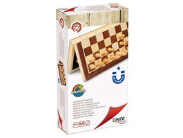 Cayro - Jeu d'échecs magnétique en bois, dimensions 17x30x6 cm, produit en langue espagnole (boîte et instructions multilingues)