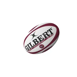 Gilbert Ballon de rugby Bordeaux UBB Réplique taille 5 - Lot de 5 ballons pour entraînement et collection