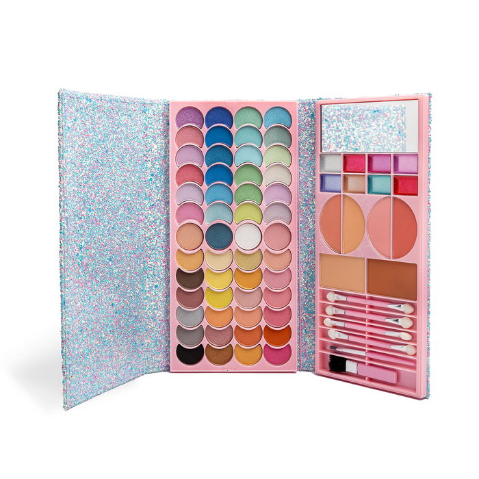 MARTINELIA Cartera Maquillaje Lets Be Mermaids 85440 Aquarius - Trousse de maquillage avec 72 produits pour enfants +4 ans