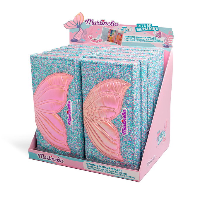 MARTINELIA Cartera Maquillaje Lets Be Mermaids 85440 Aquarius - Trousse de maquillage avec 72 produits pour enfants +4 ans